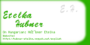 etelka hubner business card